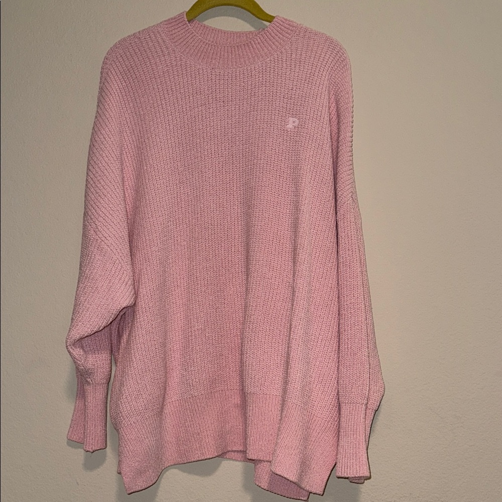 PINK Victoria's Secret Pink Chenille Knitted Crew Neck Pullover